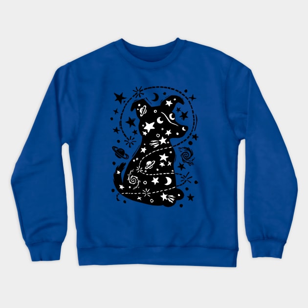 Laika the Space Dog Crewneck Sweatshirt by Woah there Pickle